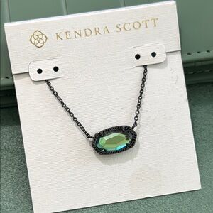 Kendra Scott Green Pendant Necklace